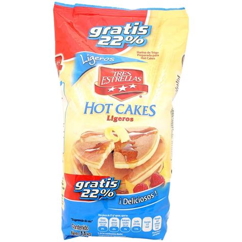 Harina Para Hot Cakes Tres Estrellas Ligeros Kg Walmart
