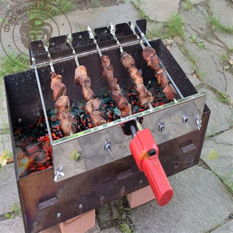 Мангал-автомат "ЧУДО" 5 шампуров, с двигателем - ФермерШоп