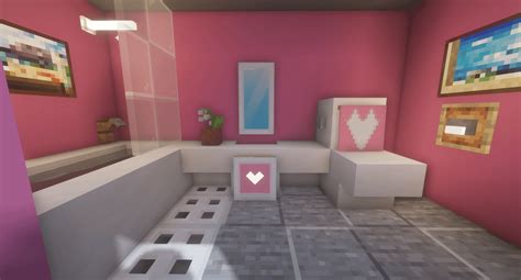 Lovely Pink House Interior : r/Minecraftbuilds