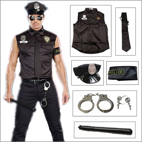 Buffool Halloweencostumes Adult America Us Police Dirty Cop Officer