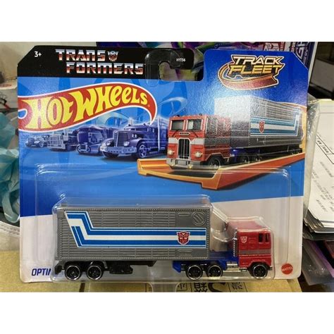 全新現貨 HOT WHEELS 風火輪 合金車 變形金剛 聯名 柯博文 Optimus Prime 貨櫃車 蝦皮購物