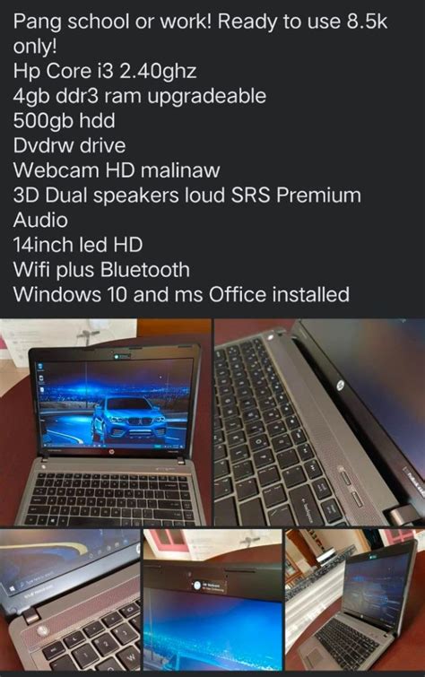 Hp Probook Core i3 with new battery, Computers & Tech, Laptops ...