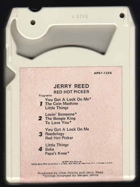 Jerry Reed Red Hot Picker Rca A C Track Tape