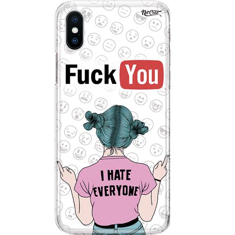 Capa Silicone Netcase Chapada F Ck You I Hate Everyone Street Case