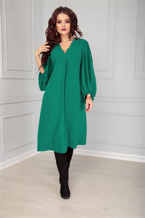 Платье 517 изумруд Anastasia купить в интернет магазине Велесмода