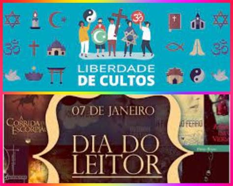 7 De Janeiro Dia Da Liberdade De Cultos E Dia Do Leitor Revista