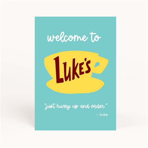 Gilmore Luke's Diner Printable – awdesignsprintables