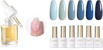 Amazon GAOY Blue Navy Gel Nail Polish Set 6 Colors Nude Gray