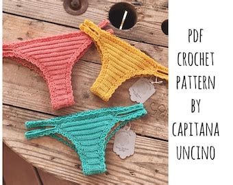 Pdf File For Crochet Pattern Marina Crochet Bikini Bottom Etsy
