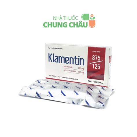 Thuốc Klamentin 875/125: Điều trị nhiễm khuẩn nặng hô hấp, tiết niệu và ...