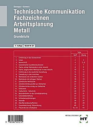 Technische Kommunikation Fachzeichnen Arbeitsplanung Metall