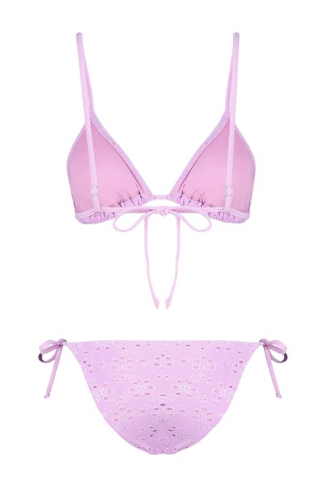 Trendyolmilla Pembe Üçgen Bağlamalı Premium Kumaşlı Regular Bikini Takımı TBESS24BT00082 Fiyatı