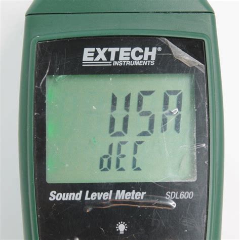 Extech Sdl600 Sound Meter Excel Data Logging 30 130db