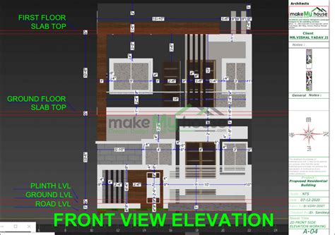 Buy 20x70 House Plan 20 By 70 Front Elevation Design 1400sqrft Home