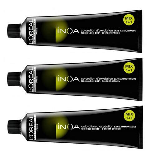 Loreal Pack Of Loreal INOA Light Blonde Gold Gold Base Tone Hair Colour Without Ammonia
