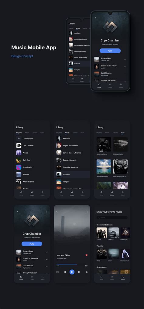 Music Mobile App on Behance