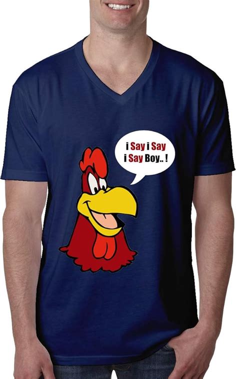 T Shirts Foghorn Leghorn Adults Tops Fashion Navy Top For Outdoor