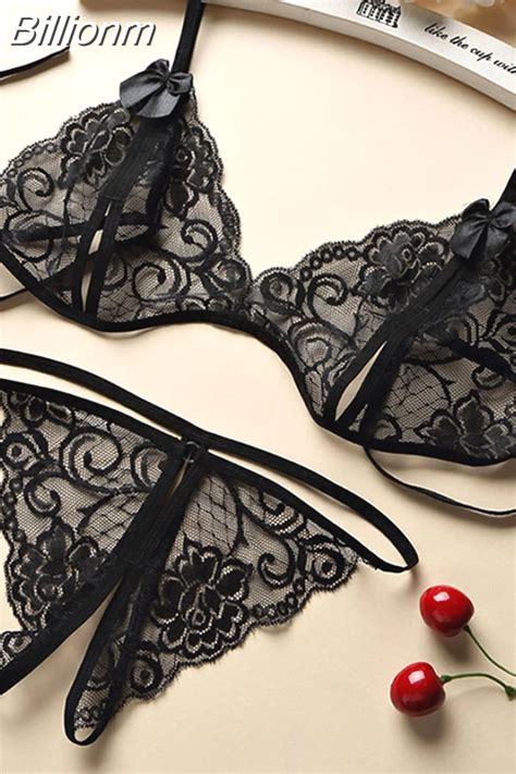 Billionm Lingerie Set French Apron Maid Dress Cosplay Costume Hot Erotic Bra Thongs Set Women