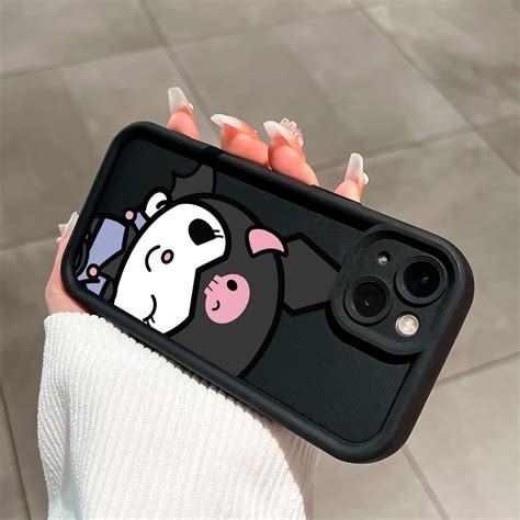 UCUC For Infinix Smart Hot I Back Cover Kuromi Girl Ladder Camera Soft Rubber Protection