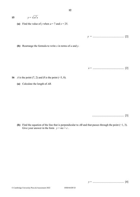 Igcse Mathematics 0580 Specimen Paper 2014 6
