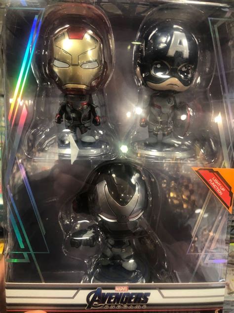 Ready Stock In Not Preorder Cosbaby Hot Toys Endgame Iron Man Captain Marvel Black Widow