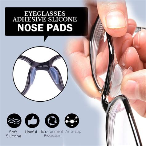 Dual Style Adhesive Nose Pad For Eyeglasses Stick On Sticker On Glasses To Add Height On Nose