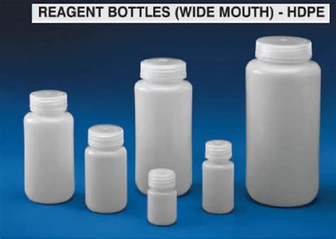 Screw Cap Plastic REAGENT BOTTLES WIDE MOUTH HDPE Capacity 1000