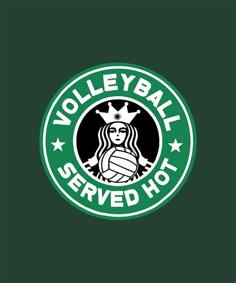 Funny Short Sleeve Served Hot For Girls And Woman Volleyball Digital