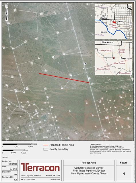 project area aerial  scientific diagram