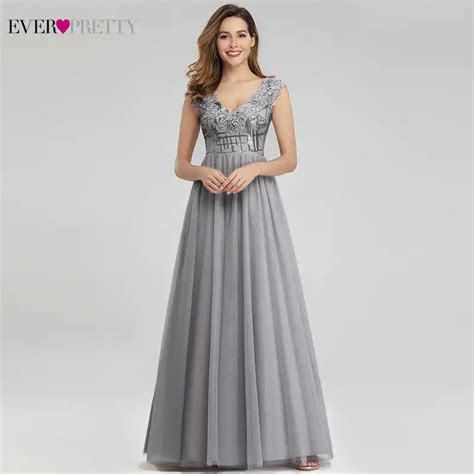 Venta Vestidos De Noche Gris En Stock