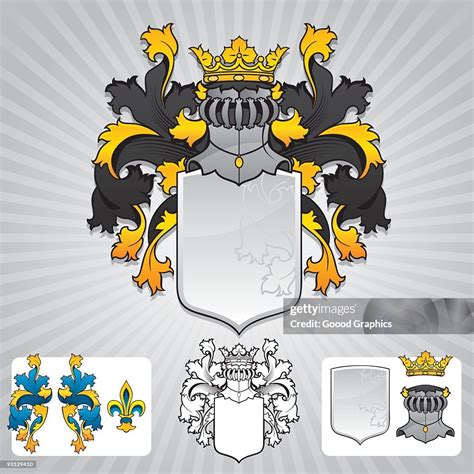 Coat Of Arms Symbols In Different Styles High-Res Vector Graphic ...