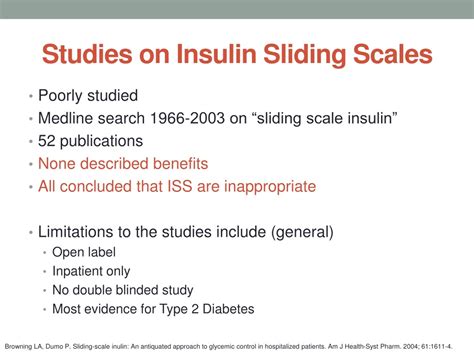PPT - Insulin sliding scales: A mythical and INSANE PRACTICE PowerPoint