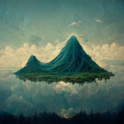 floating mountains rmidjourney