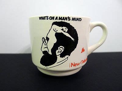 Vintage Sigmund Freud Whats On A Mans Mind Coffee Mug Cup Nude Naked Woman