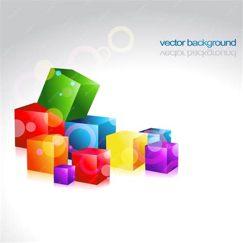 vector cube background design