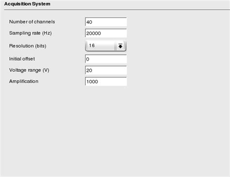 acquisition system page