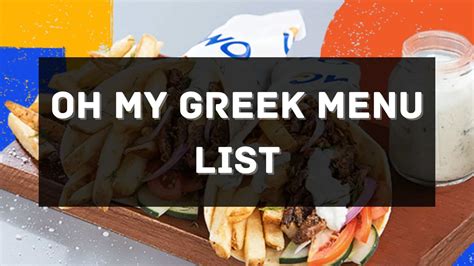 Oh My Greek Menu Prices Philippines 2024 Updated — All About