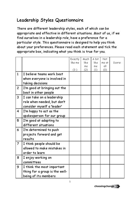 Management Styles Questionnaire 3