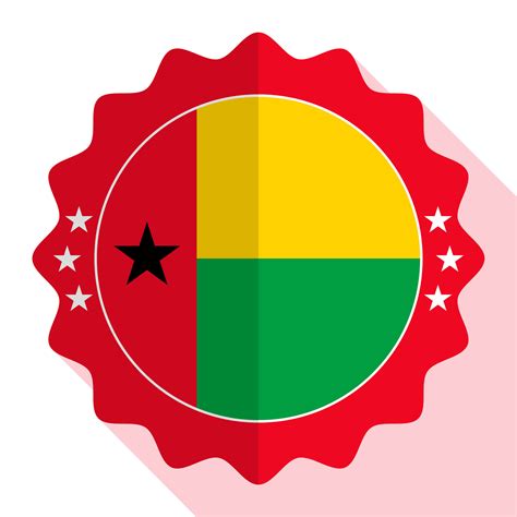 Guinea Bissau quality emblem, label, sign, button. Vector illustration