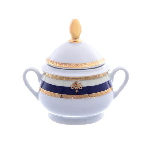 Купить сахарница thun яна кобальтовая лента 200 мл цена 2 768 р, фото ...