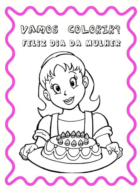 Dia Internacional Da Mulher Para Colorir