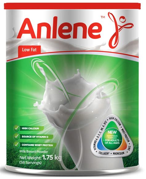 anlene milk powder  fat nutritious dairy formula rich  vitamins