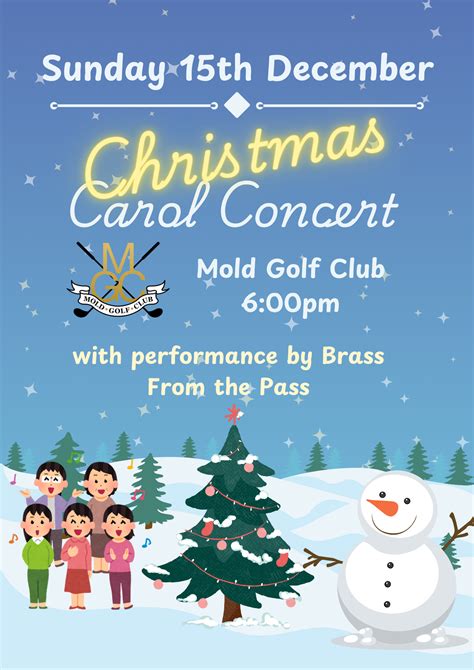 christmas carol concert mold golf club