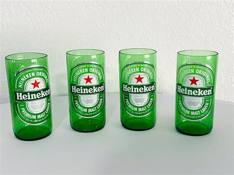 heineken beer set drinking glasses gift set etsy