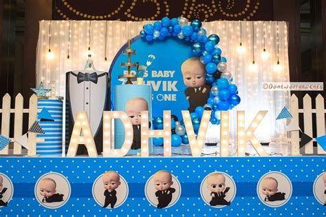 Boss Baby Birthday Theme For Boy Baby Boss Theme Ring Stand