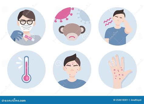 Icons Set Symptoms Of Tuberculosis Tb Vector Infographic
