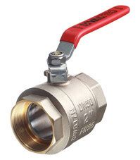 Кран шаровой латунный Valtec Base 1/2 ВР(г) х 1/2 ВР(г) бабочка прямой ...