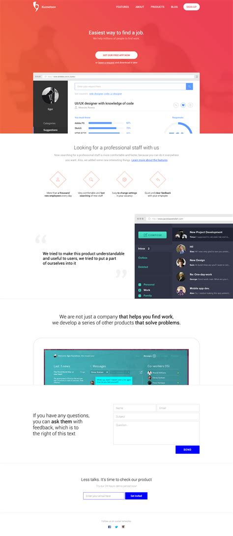 psd template behance