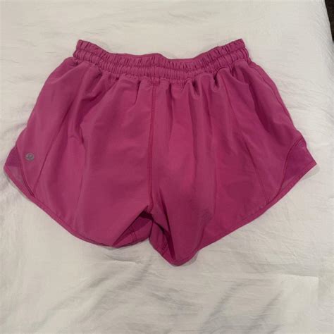 Pink Lululemon Hotty Hot Short 2 5 These Are A Size Depop