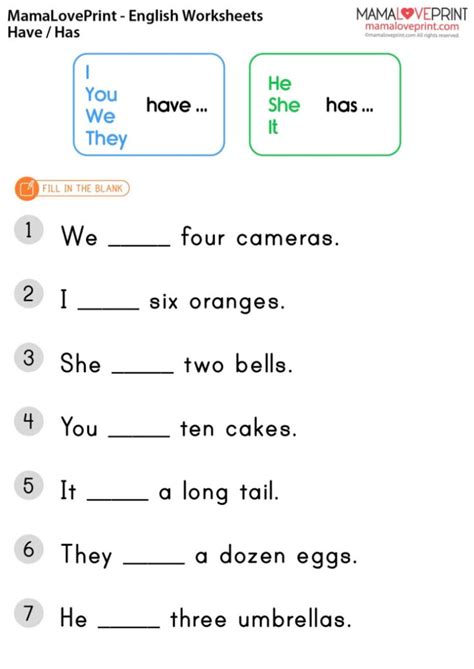 Worksheets For Grade 1 English Grammar - EnglishWorksheet.net